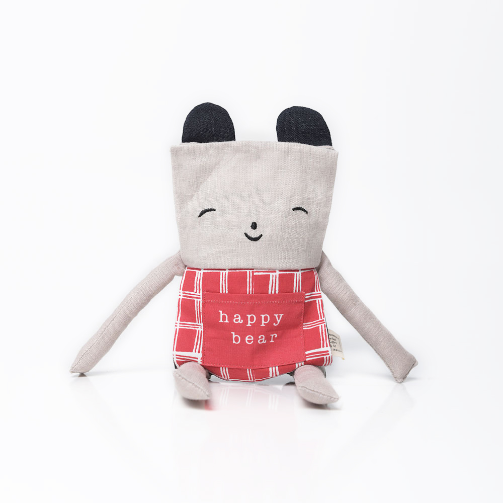 Doudou girafe en coton bio de Wee Gallery