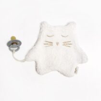 MALOMI KIDS DOUDOU ATTACHE SUCETTE CHAT BLANC 1