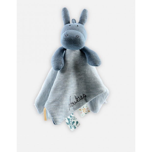 Doudou Paco bleu Coton Bio Noukie's