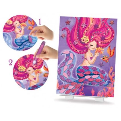 Créa Lign' coffret Cartes à créer sirènes scintillantes