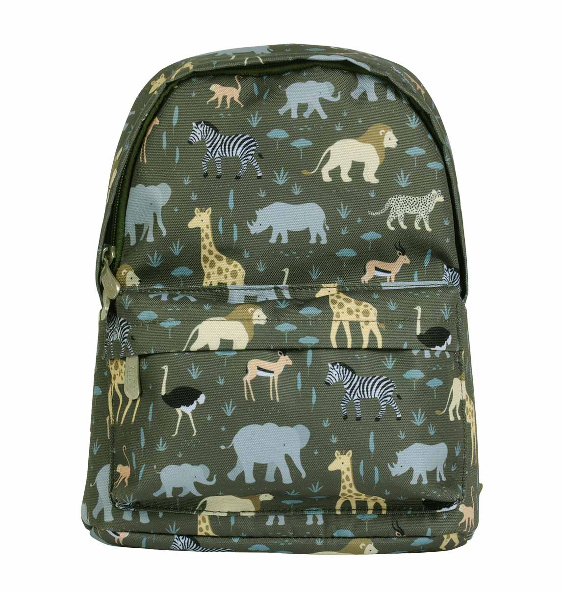 Sac à Dos Enfant Carte Du Monde Animaux - Cartable Maternelle 2-7 Ans - Taille S/M, Poches Multiples