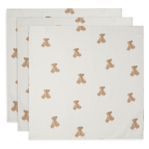 Set 3 Langes 70 x 70 Teddy Bear Jollein