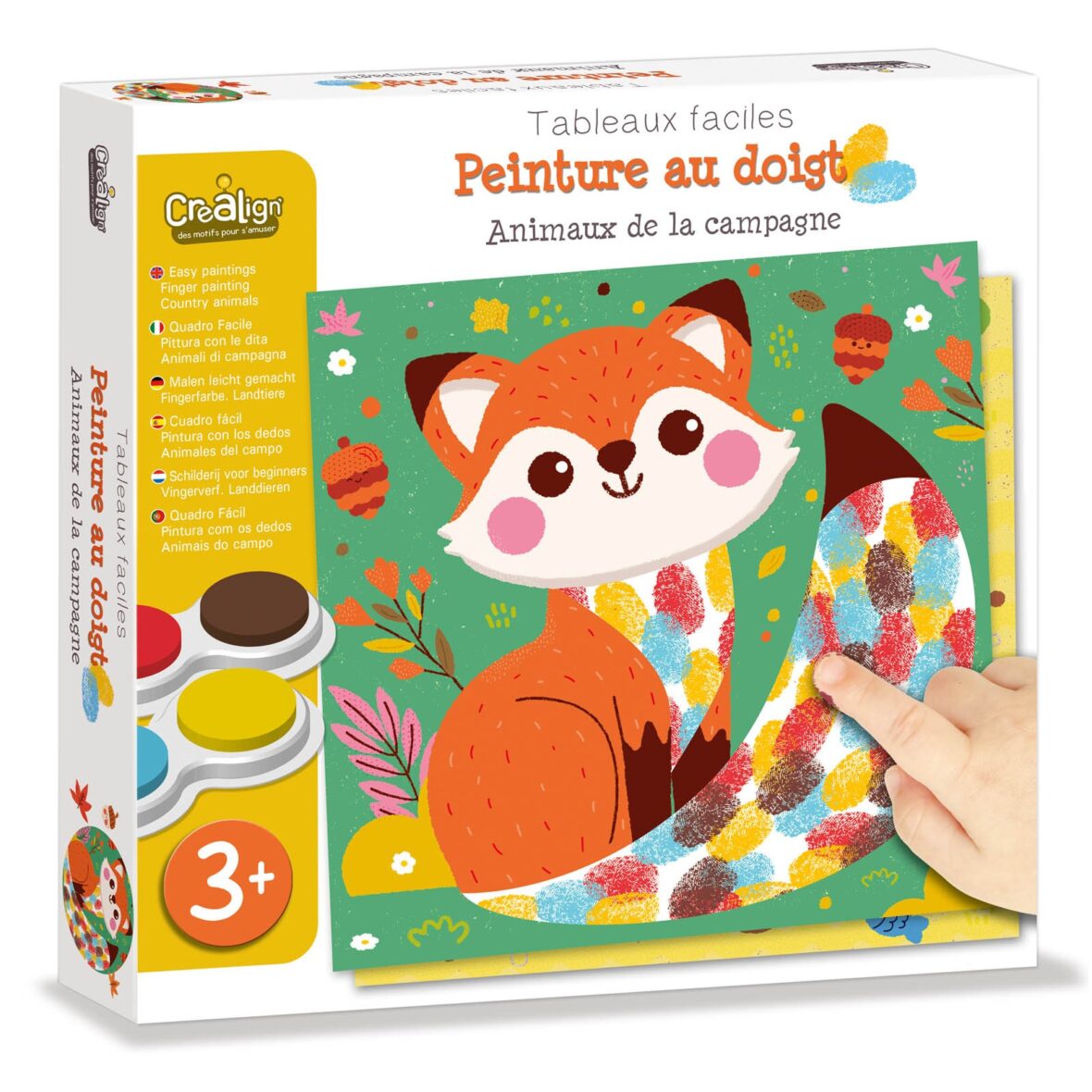 Peinture au doigt « animaux de la campagne  » Créa Lign’