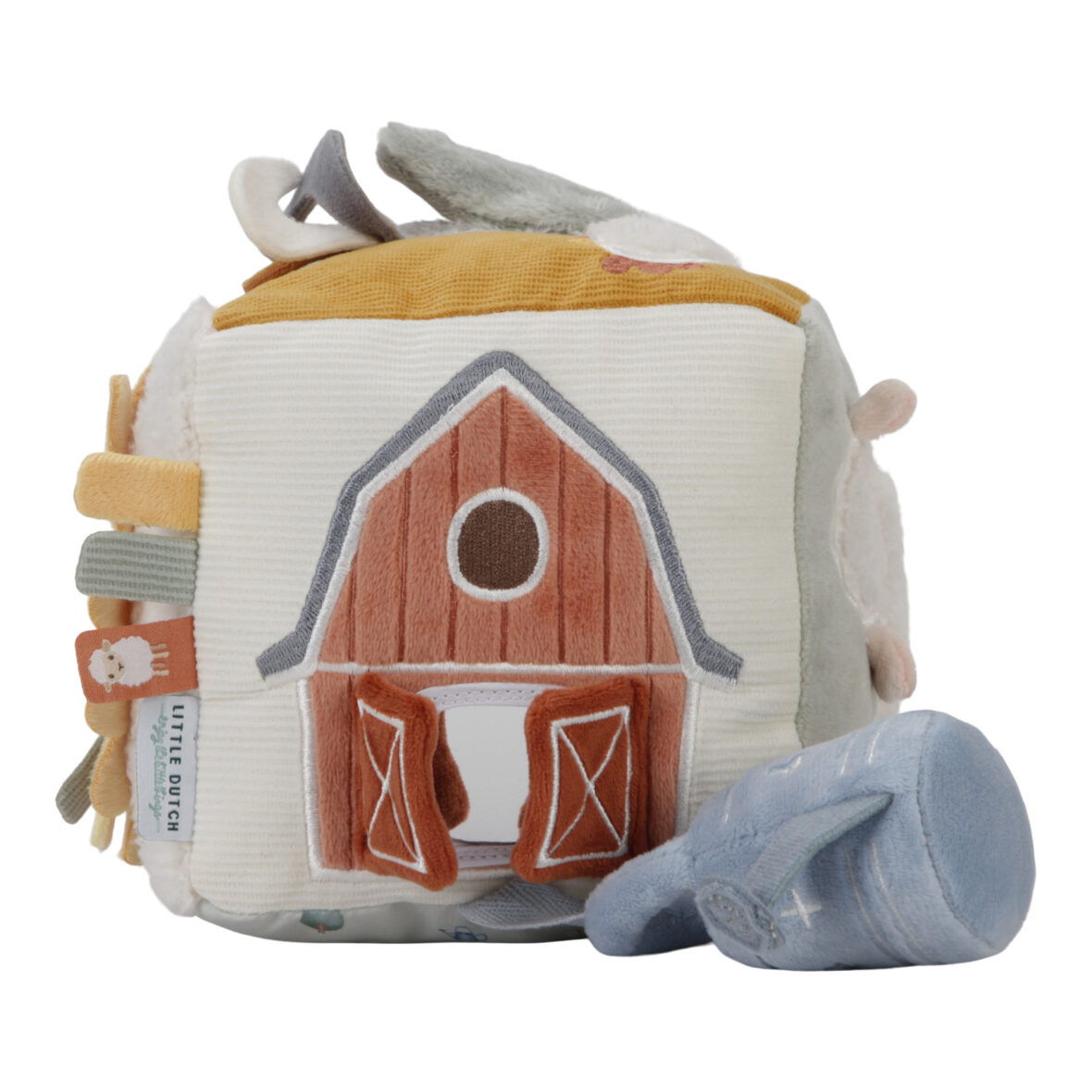 Cube d’activités tissu Little Farm Little Dutch