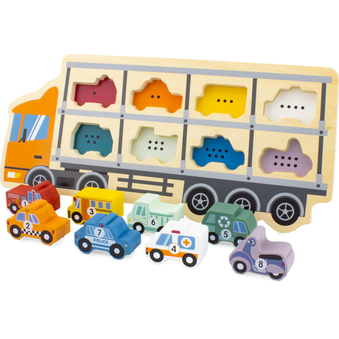 Puzzle/ Encastrement Camion Porte-Voitures Ulysse