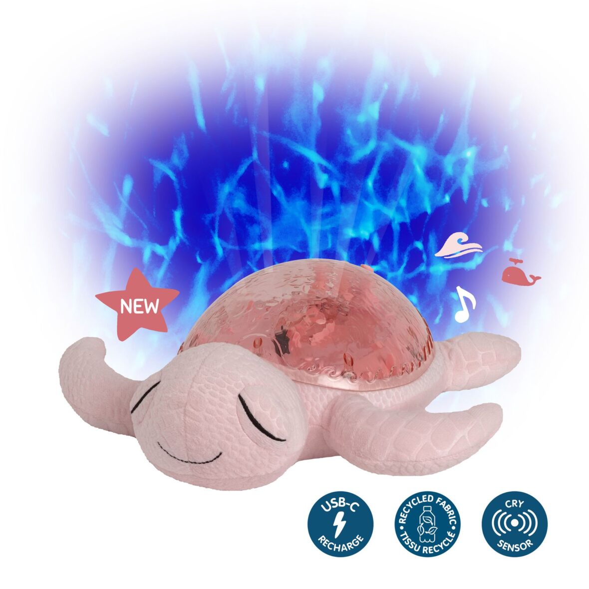 Tranquil Turtle™ Rechargeable – Rose Cloud b
