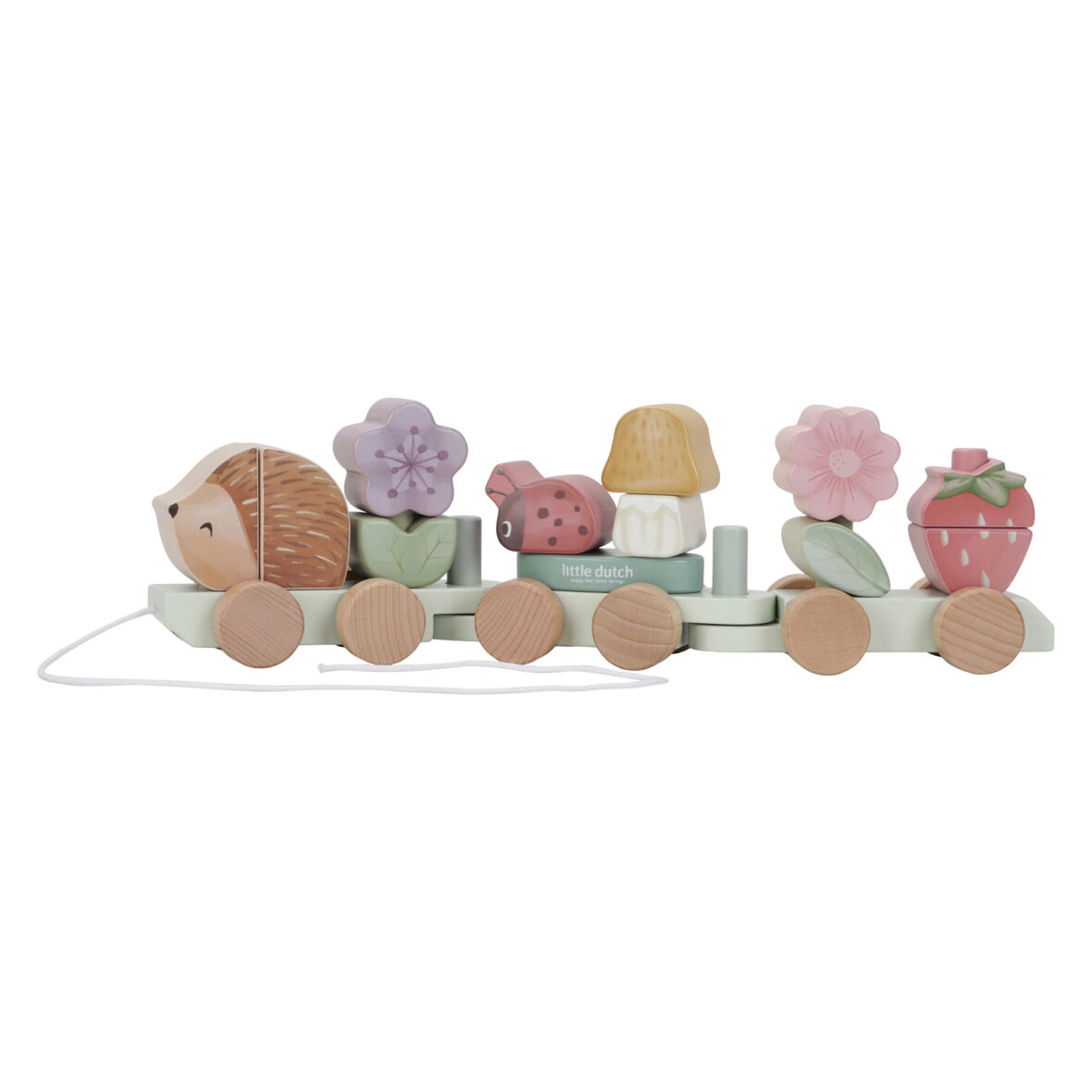 Train à blocs Hérisson Fairy garden Little Dutch