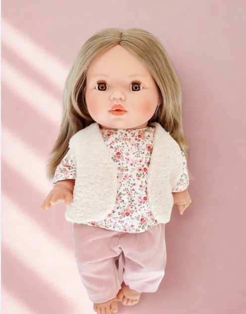 Ensemble 3 pièces pantalon rose 34 / 38 cm