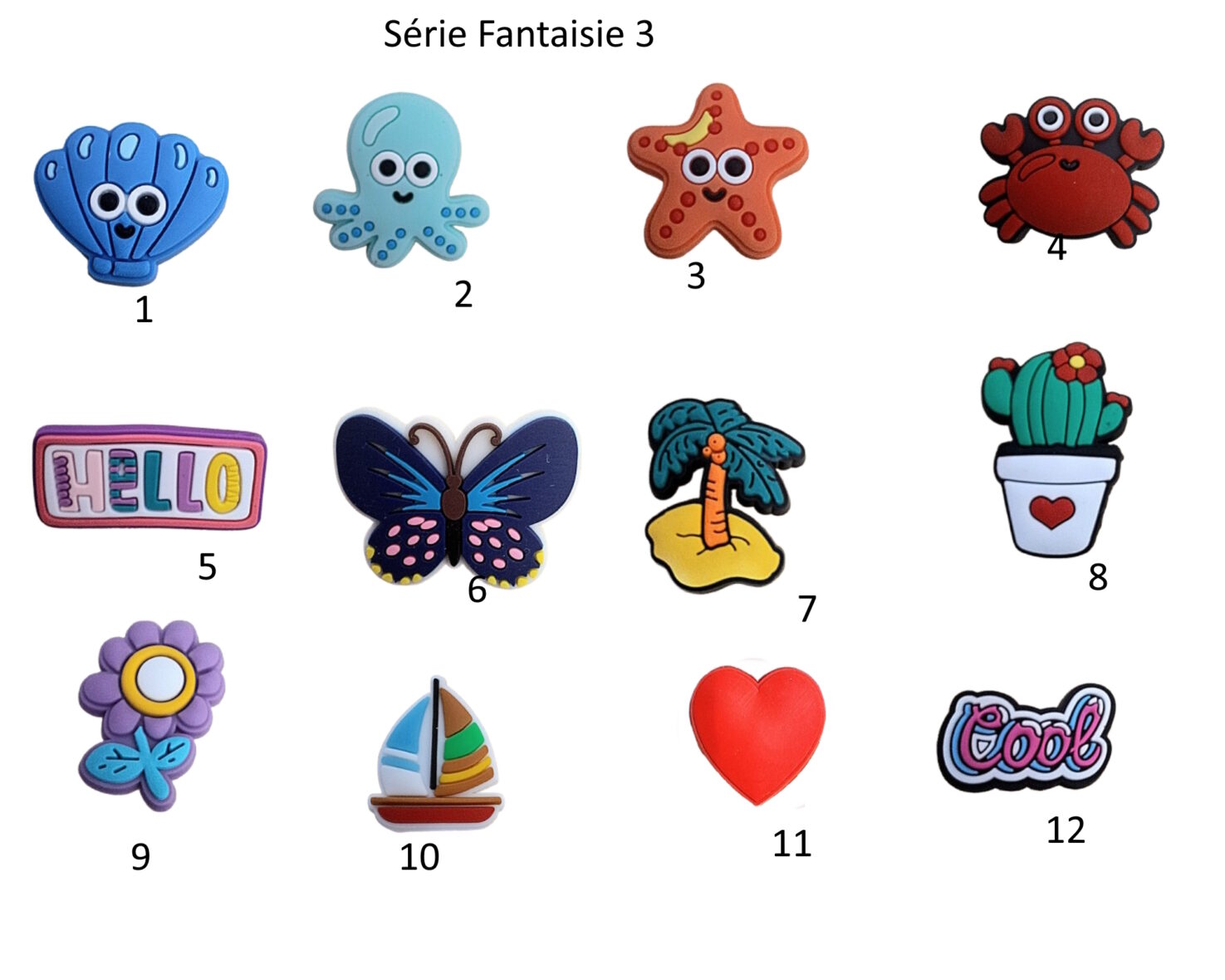 Charm’s pour trousse silicone perforée