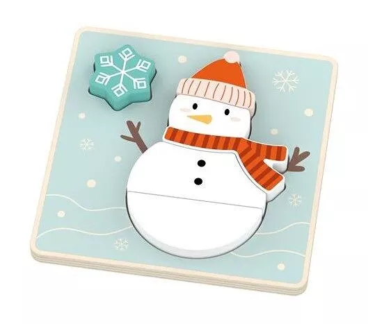 Puzzle de Noël Bonhomme de neige Magni