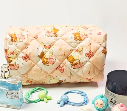 Trousse de toilette lapins et oursons étoiles Kawaï Minisuki