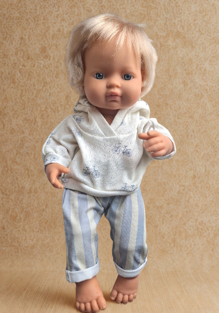 Ensemble 2 pièces vélos poupon 34/38 cm