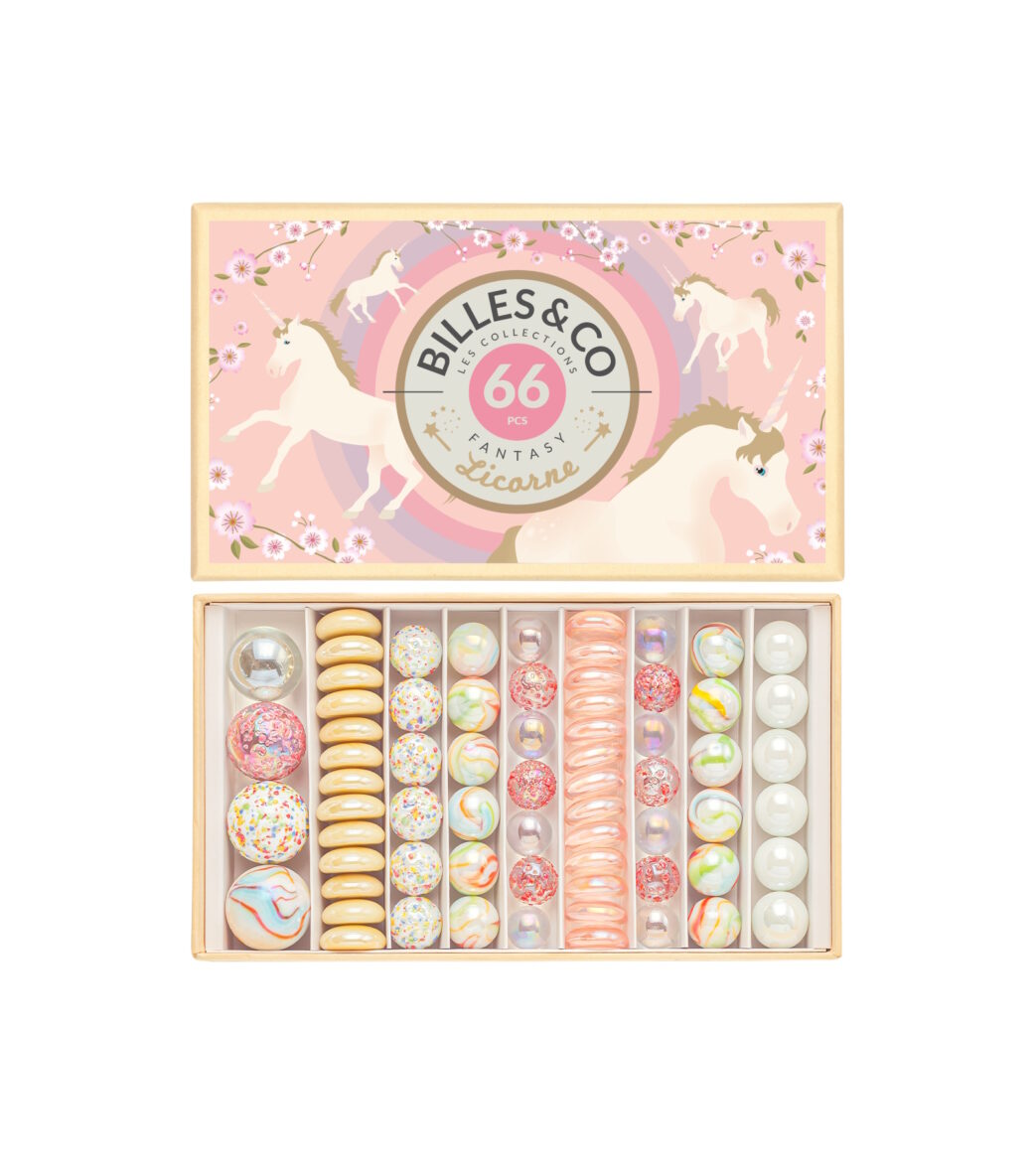 Grand coffret de billes Licornes