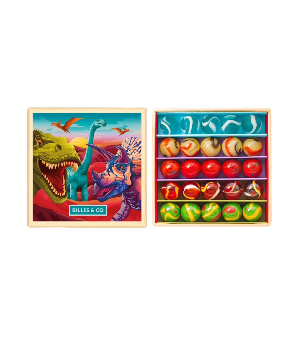 Petit coffret de billes Dinosaures