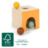Boîte à boules Montessori en bois FSC avec trois boules Small Foot