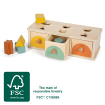 Jeu de tri Montessori en bois FSC avec tiroirs et formes Small Foot