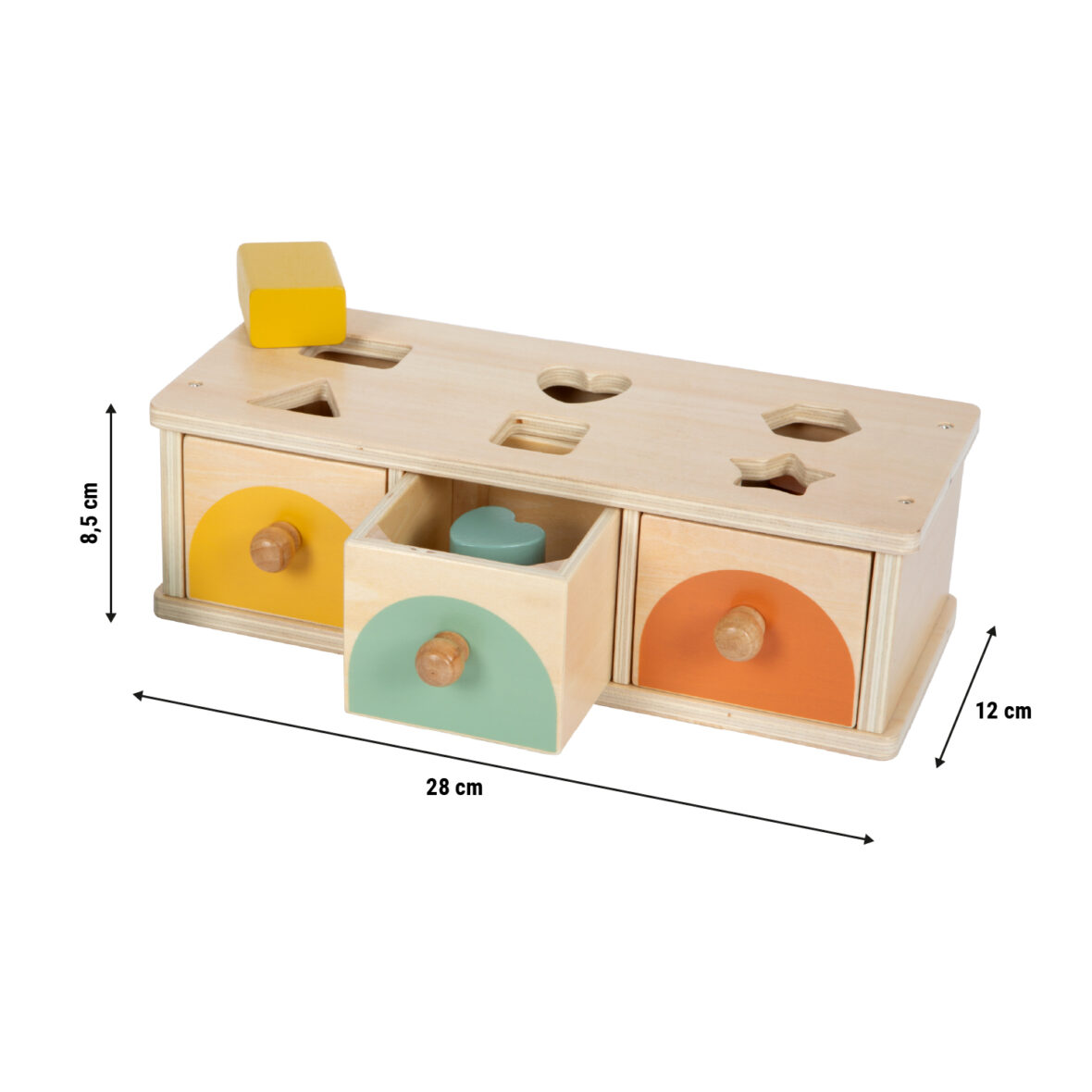 Dimensions jeu de tri Montessori Small Foot