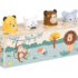 Léopard, zèbre, singe et éléphant du jeu à pression sonore Small Foot