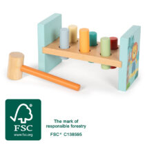 Banc à marteler en bois FSC Jungle Friends avec marteau Small Foot