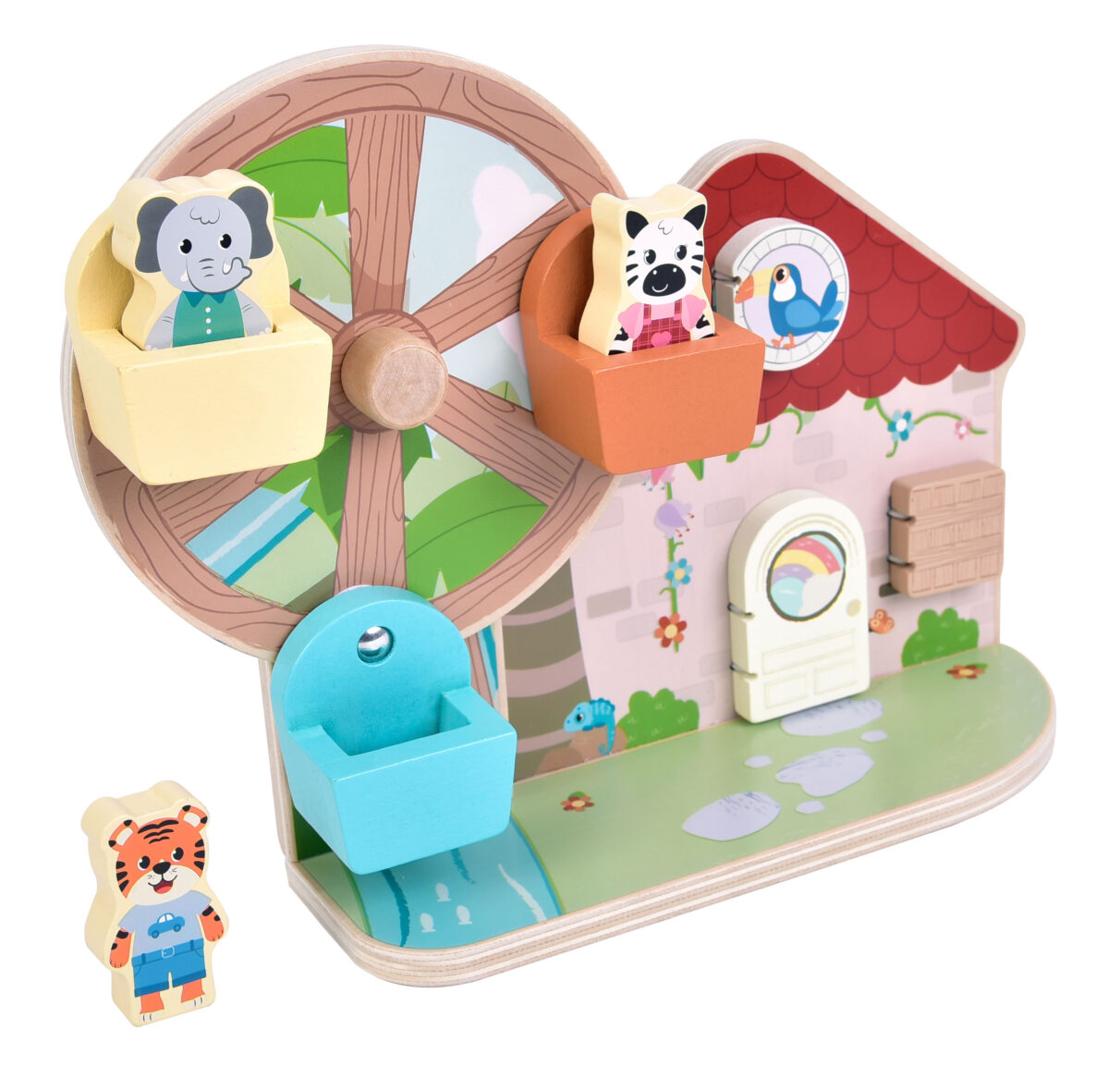 Grande roue en bois et ses figurines Small Foot