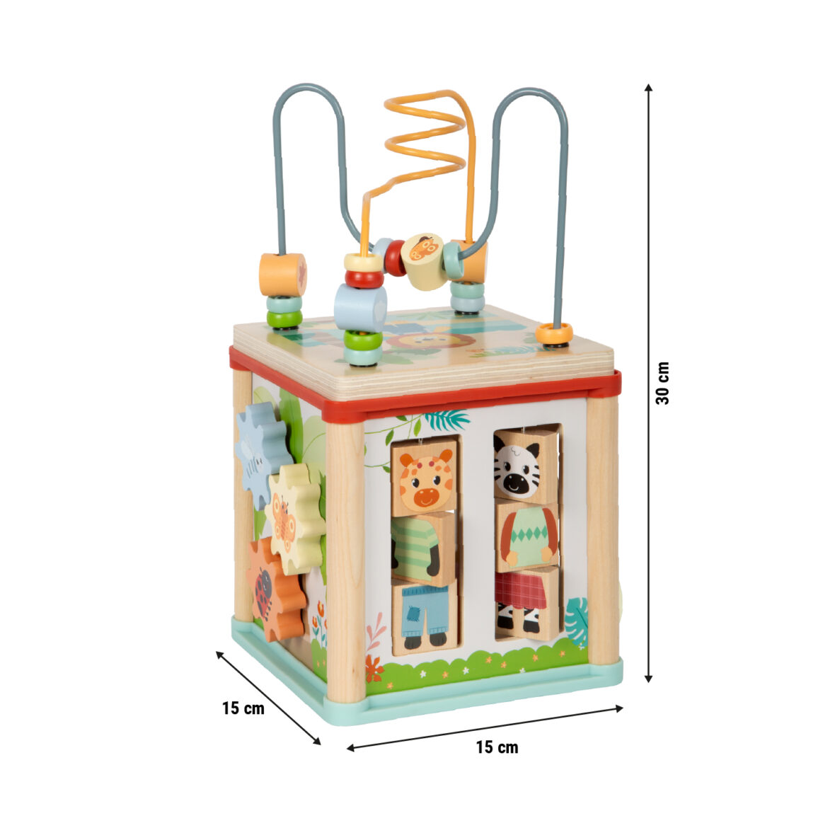 Dimensions cube de motricité Jungle Friends