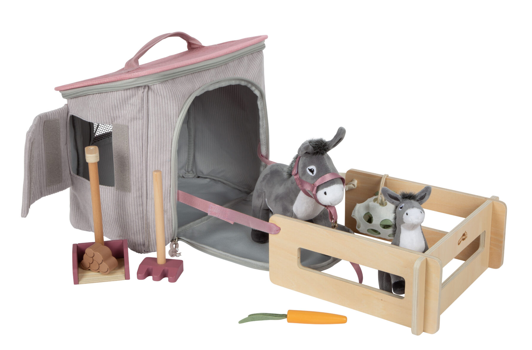 12896_40-spielset-esel-mit-stall-und-zubehoer-in-der-tasche-small-foot-auslauf