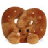 Mini peluche Palm Pals en forme de bretzel marron