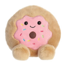 Mini peluche Palm Pals en forme de donut marron et rose