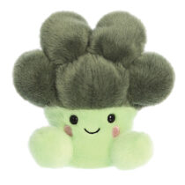 Mini peluche Palm Pals en forme de brocoli vert souriant