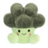 Mini peluche Palm Pals en forme de brocoli vert souriant