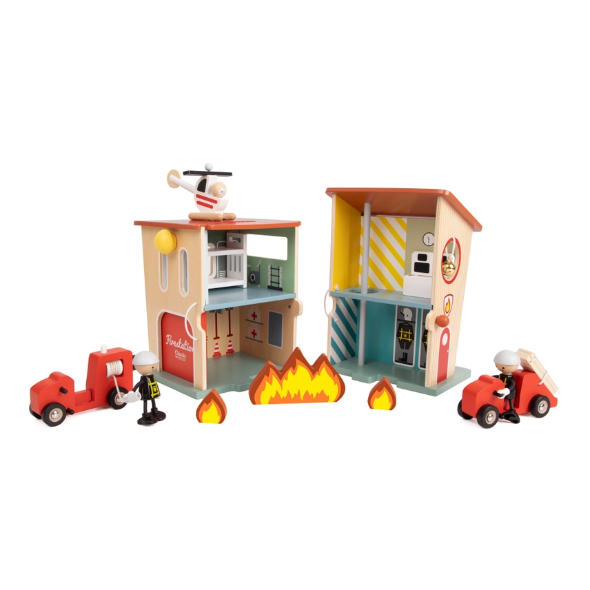 Caserne de pompiers en bois — Classic World