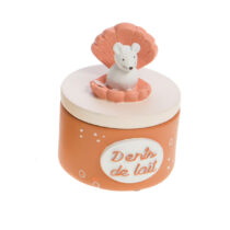 Boite à dents de lait souris coquillage orange — Amadeus les petits