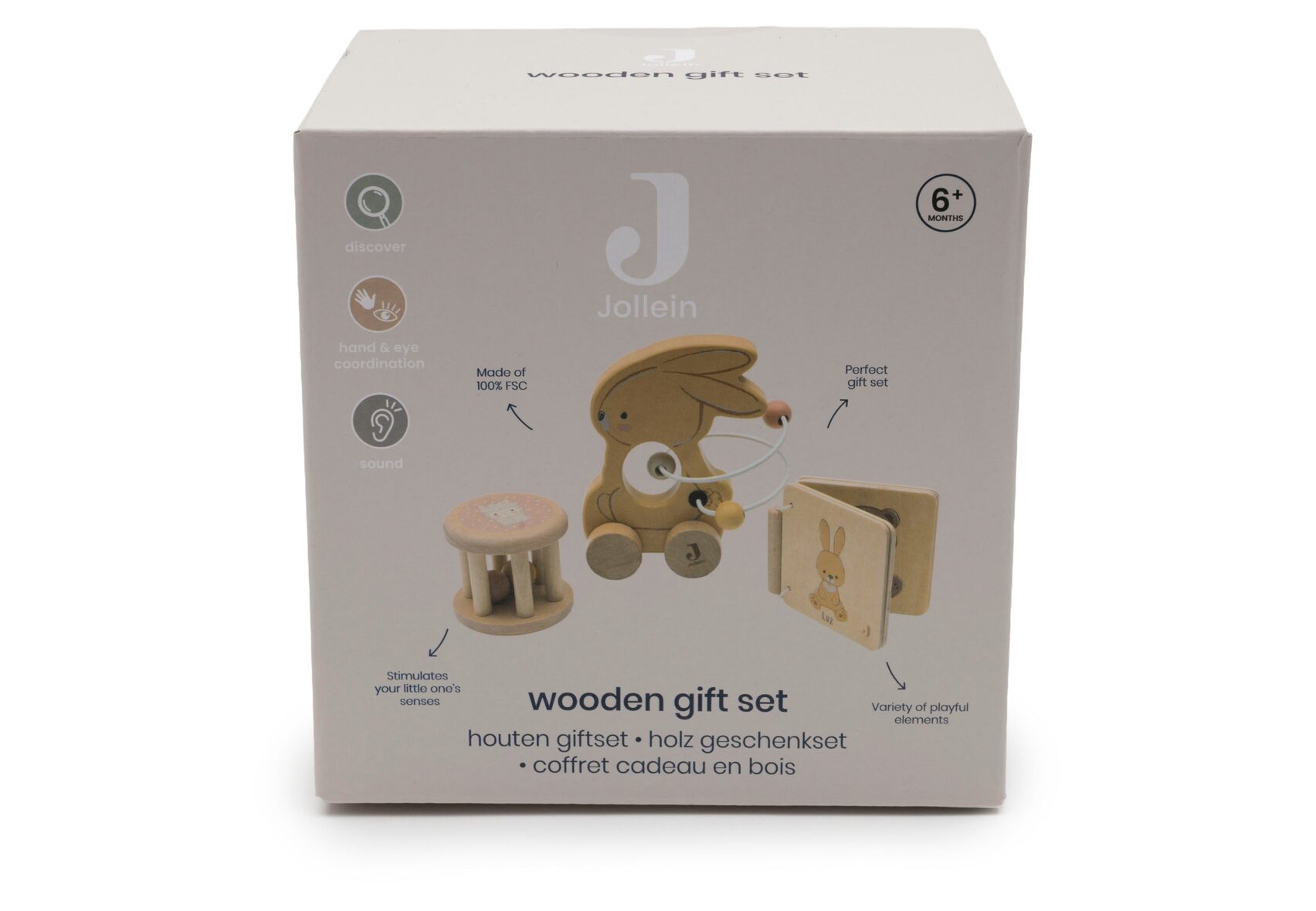 Boîte du coffret cadeau en bois Bunny Luz Jollies