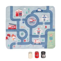 Tapis circuit Rescue avec 3 voitures — Monnëka
