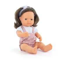 Poupée brune 38 cm barboteuse Miniland